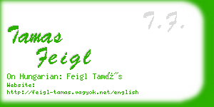 tamas feigl business card